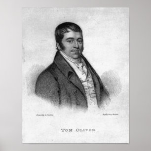 Tom Oliver, engraved by Percy Roberts Poster