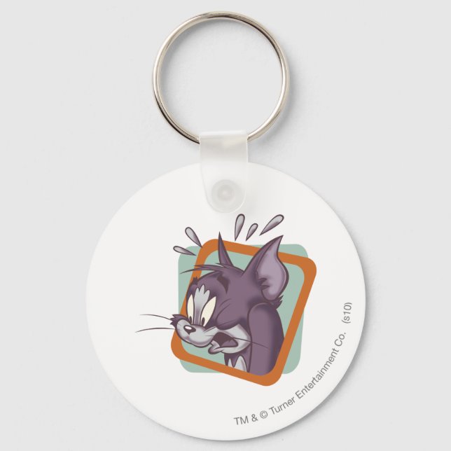 Tom Scaredy Cat Keychain (Front)