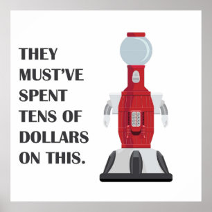 Tom Servo Bot about Town Poster