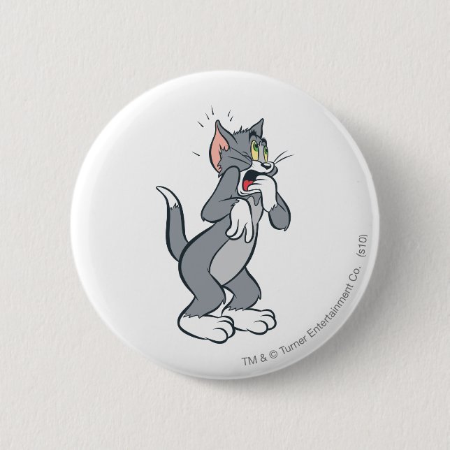 Tom Shocked 2 Inch Round Button (Front)