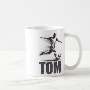 Tom Soccer Boys Personalized First Name Tom  Coffee Mug