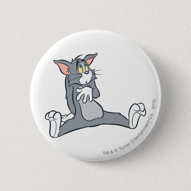 Tom Sulking 2 Inch Round Button (Front)