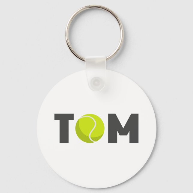 Tom Tennis Keychain (Front)