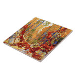Tom Thomson - Autumn's Garland Tile<br><div class="desc">Tom Thomson painting,  Autumn's Garland.</div>
