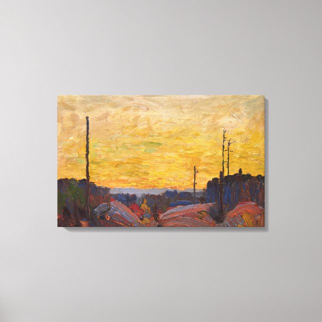 Tom Thomson - BURNED OVER LAND 1916 Canvas Print (Front)