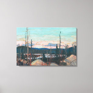 Tom Thomson - BURNT AREA WITH RAGGED ROCKS 1915 Canvas Print