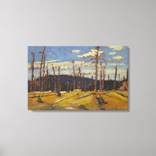 Tom Thomson - BURNT OVER FOREST 1916 Canvas Print