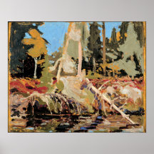 Early autumn in Algonquin Park パステル画 Algonquin Park Early Autumn by Shi Le | Mayberry Fine Art