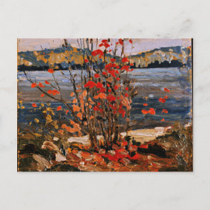 Tom Thomson - Lake and Red Tree Postcard