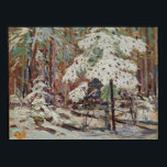 Tom Thomson Landscape Painting Snow in the Woods Poster<br><div class="desc">This beautiful Canadian Landscape design features the lovely Tom Thomson Painting “Snow in the Woods” by the great early 20th Century Canadian painter Tom Thomson. This design was inspired by a childhood trip to Kleinberg, Ontario and a visit to the McMichael Canadian Art Collection to view paintings by the Group...</div>