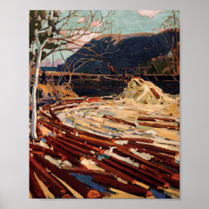 Tom Thomson Painting The Drive Canadian Landscape Poster