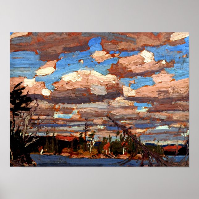 Tom Thomson - Ragged Lake, fine art Poster (Front)