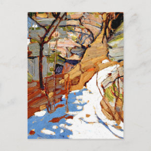 Tom Thomson - Snow and Rocks Postcard