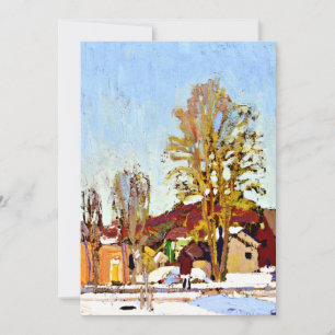 Tom Thomson - Snow in the Village Card