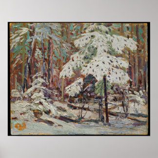 Tom Thomson Snow in the Woods Poster