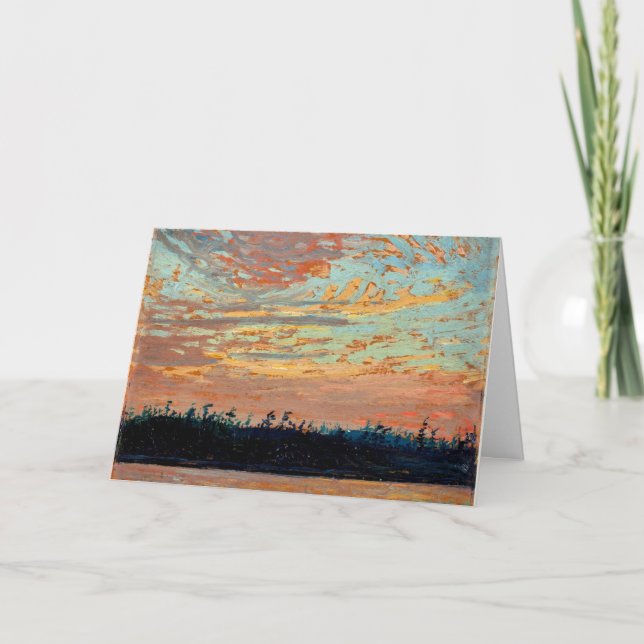 Tom Thomson - Sunset Sky Card (Front)