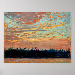 Tom Thomson - Sunset Sky Poster