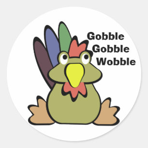 Tom Turkey Classic Round Sticker
