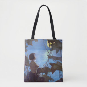 Tom Watching the Moon, Jessie Willcox Smith Tote Bag