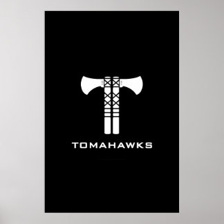 Tomahawks Logo Poster