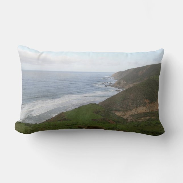 Tomales Point at Point Reyes National Seashore Lumbar Pillow (Front)