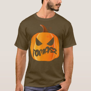 Tomasz Name Custom Pumpkin Personalized Halloween T-Shirt