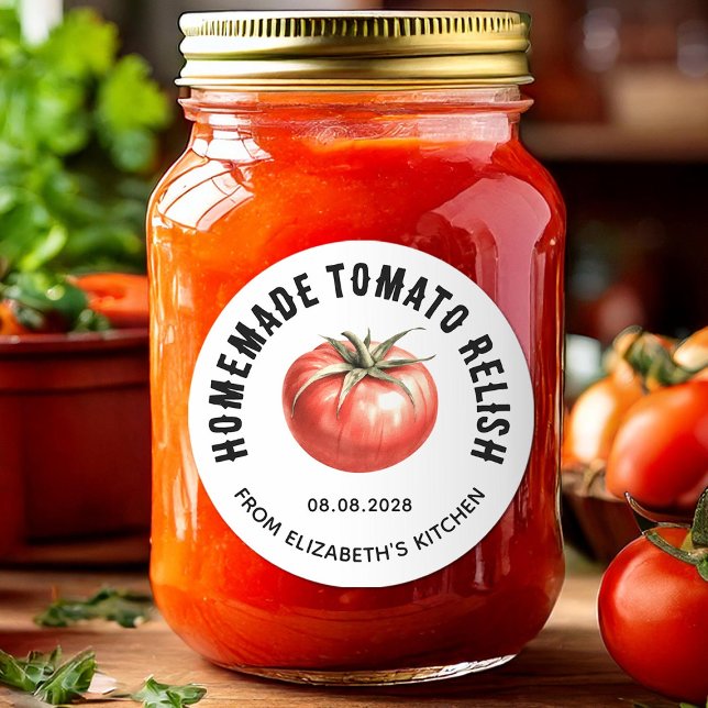 tomate Relish étiquette en conserve tomate maison (Créateur téléchargé)