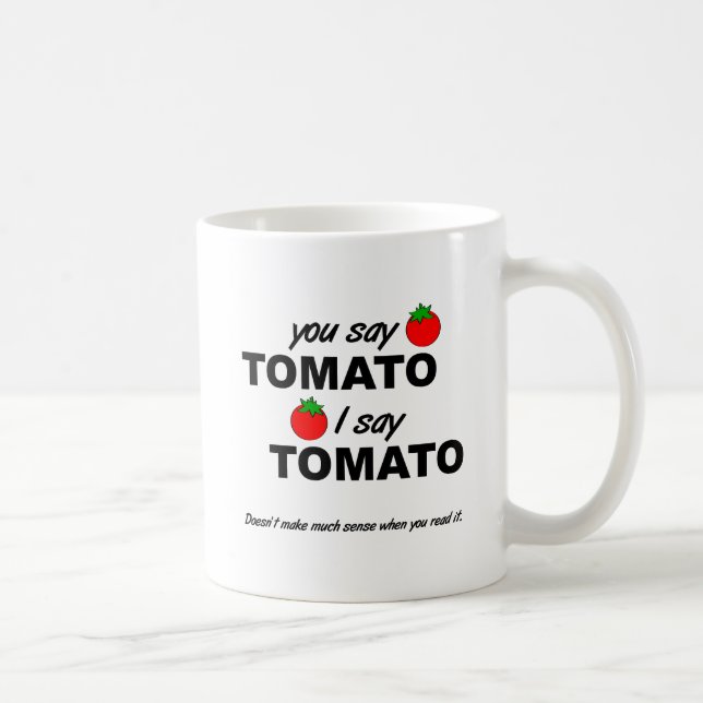 Tomate Tomate Mug Drôle (Droite)