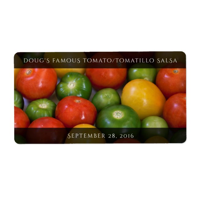 Tomates jaunes rouges et tomatillos verts (Devant)