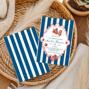 Tomato Baby Shower Italian Theme Invitation
