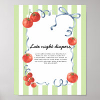 Tomato Baby shower Late night diapers