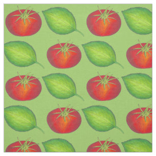 Tomato Basil Italian Food Cooking Tomatoes Fabric
