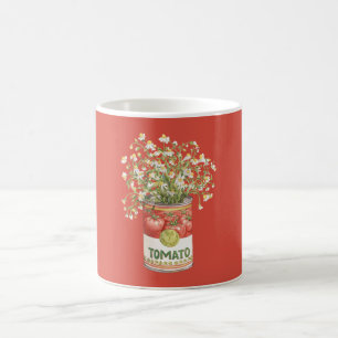 Tomato Can Flowers Coffee Mug