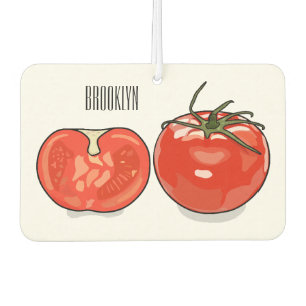 Tomato cartoon illustration air freshener