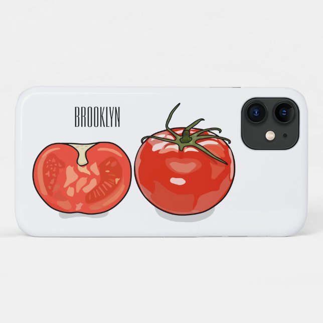 Tomato cartoon illustration  Case-Mate iPhone case (Back (Horizontal))