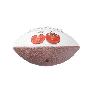 Tomato cartoon illustration  football