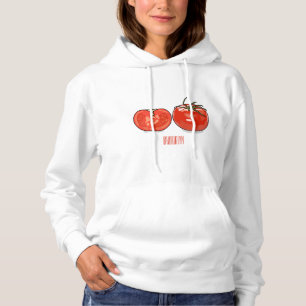 Tomato cartoon illustration hoodie