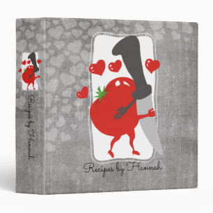 Tomato chefs knife in love recipe cookbook binder