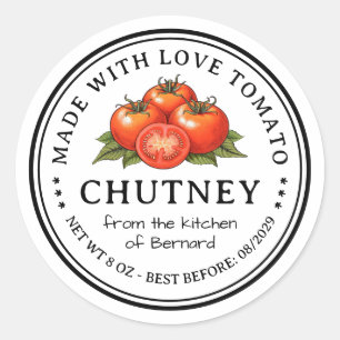 Tomato Chutney Preserve Label