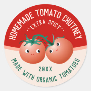 Tomato Chutney Sticker for your homemade recipes