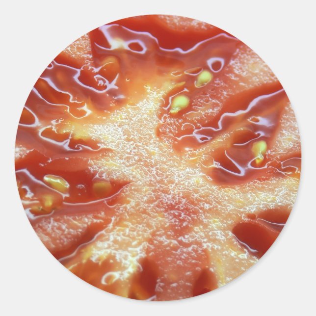 Tomato Classic Round Sticker (Front)