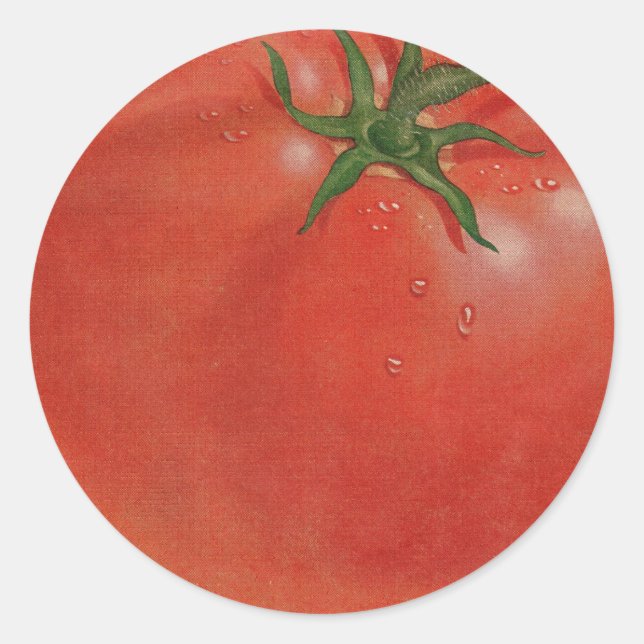 tomato classic round sticker (Front)