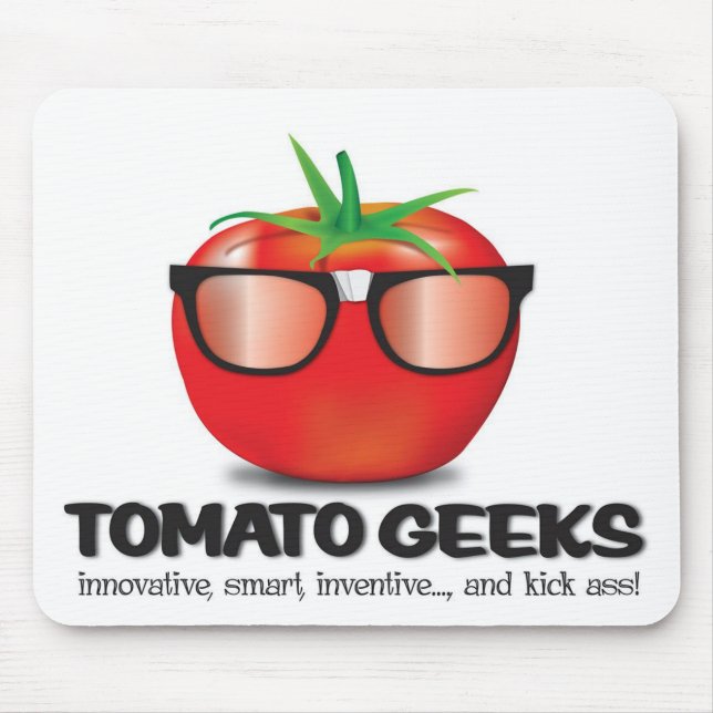 Tomato Geek Stuff Mouse Pad (Front)