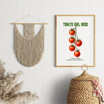 Tomato Girl Mood Aesthetic Watercolor