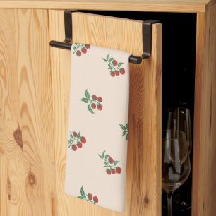 Tomato Grove Tomato Red Vine Green Kitchen Towel