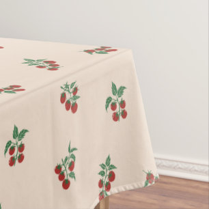 Tomato Grove Tomato Red Vine Green Tablecloth