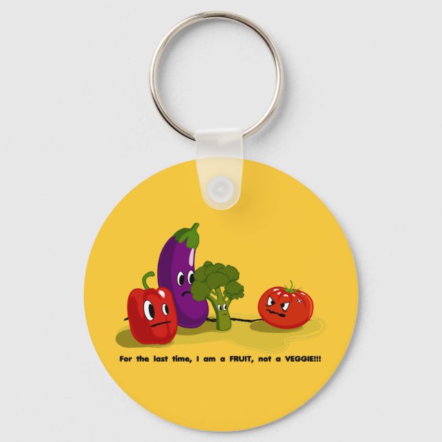 Tomato humour keychain (Front)