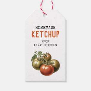 Tomato Ketchup étiquette personnalisé aquarelle to