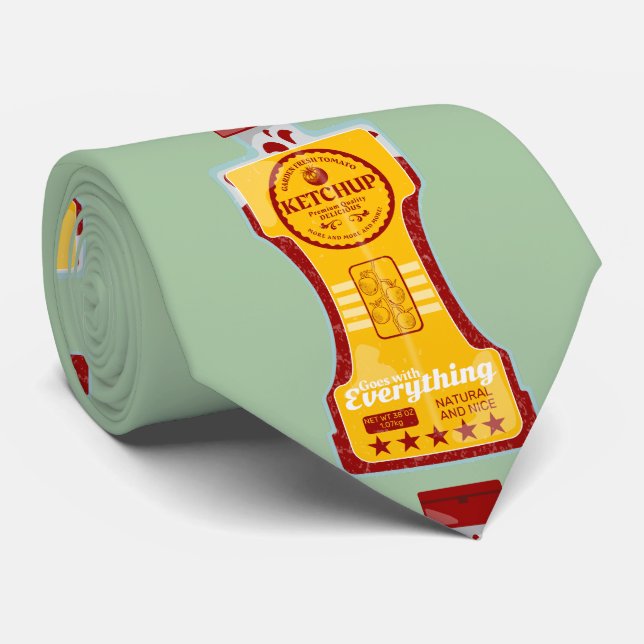 Tomato Ketchup Tie (Rolled)