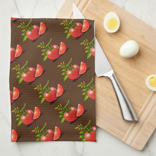 Tomato Kitchen Towel (Quarter Fold)